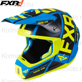 Шлем FXR Torque X Evo, цвет: Blue/Hi-Vis