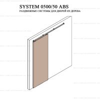 Комплект фурнитуры Krona Koblenz 0500-50 ABS на 1 дверь до 50 кг с доводчиком.