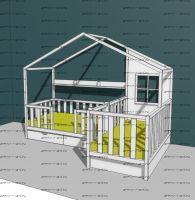 Кровать Домик угловой Fairy Land №36 (для двоих детей)