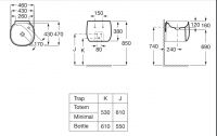 Раковина Roca Beyond 7.3270.B.100.0 46x47 схема 2