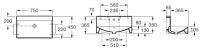 Раковина Roca Diverta 7.3271.1.200.0 75x45 схема 3