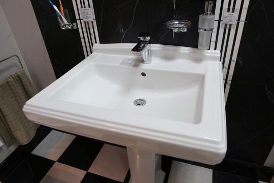 Раковина Villeroy&Boch Hommage 7101 75R1 75x58 схема 7