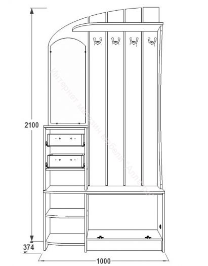 Прихожая "Саша 14"