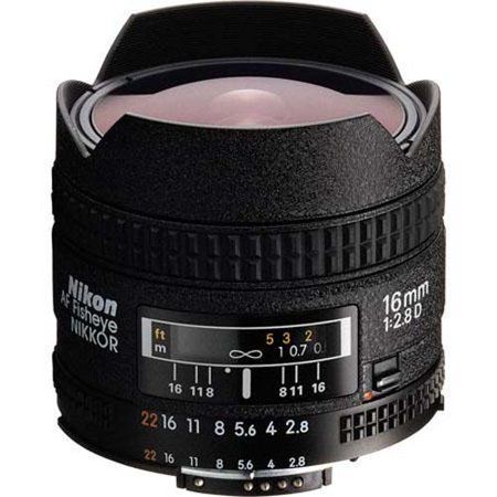 Объектив Nikon 16mm f/2.8D AF Fisheye-Nikkor