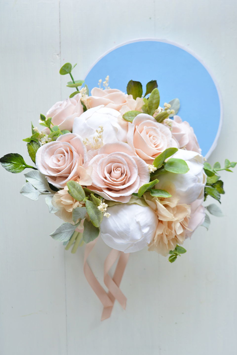 Букет невесты в пудровом цвете- Blush wedding