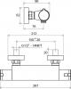 Смеситель Ravak Termo TE 072.00 термостатический для душа ФОТО