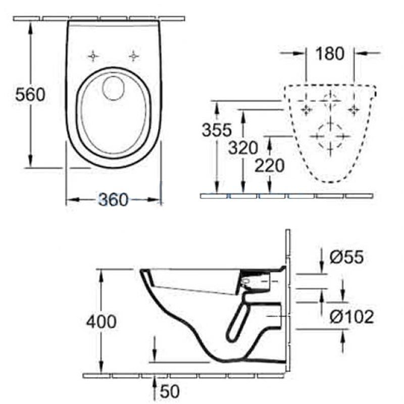 Унитаз Villeroy&Boch O.Novo 5660 R001 ФОТО