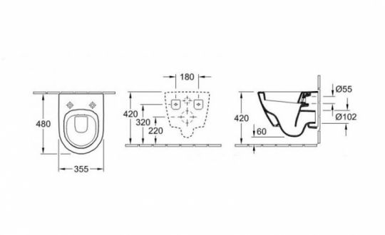 Унитаз Villeroy&Boch Subway 2.0 5606 10R1 ФОТО