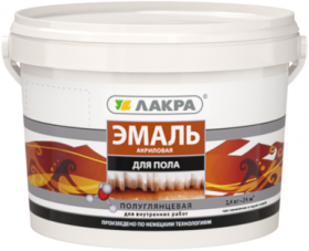 Эмаль Акриловая для Пола 0.9кг Золотисто-Коричневая Лакра