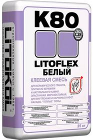 Высокоэластичная Клеевая Смесь Litoflex K80 25кг Белая Litokol