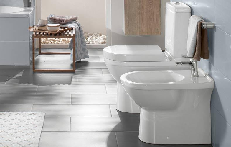 Биде напольное Villeroy&Boch O.Novo 54610001 керамическое схема 2