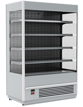 Пристенная витрина Carboma Сube 1930/875 ВХСп-1,3 INOX