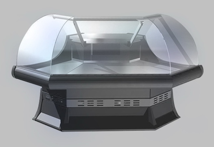 Холодильная витрина Lida KANDI (угол внешний)