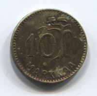 10 марок 1956 года Финляндия