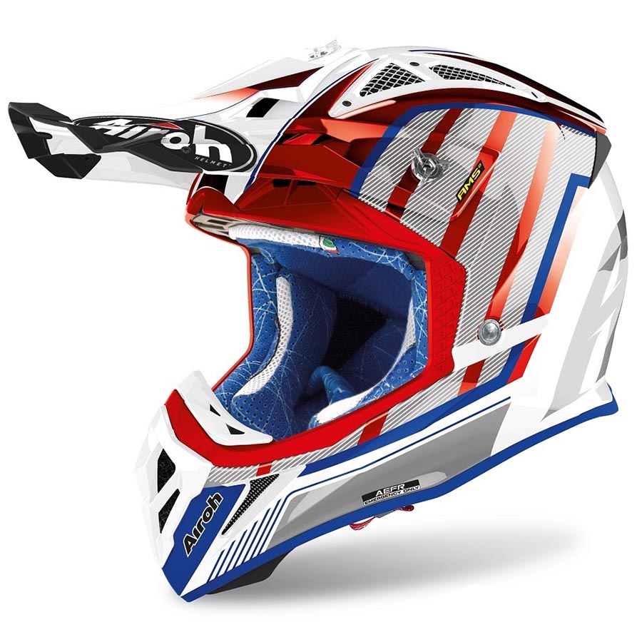 Airoh Aviator 2.3 Glow Chrome Red шлем внедорожный