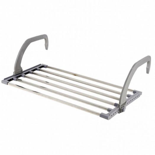 Универсальная навесная сушилка для белья Storage Skeleton Hanger, цвет светло-серый