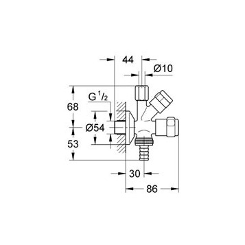 Grohe вентиль для раковины 41073000 схема 2