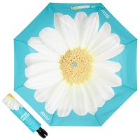 Зонт складной Moschino 7006-OCP Giant Daisy Lightblue