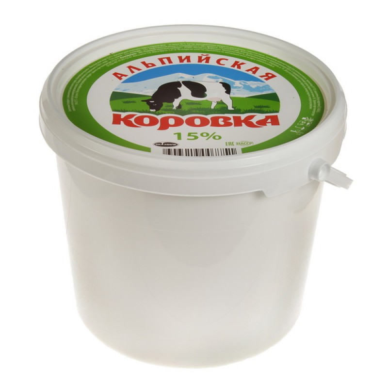 Сметанный продукт 15% 5кг Альпийская коровка