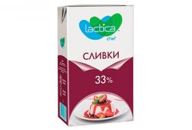 Сливки Лактика 33% 1 л