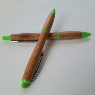 ручки из бамбука с логотипом