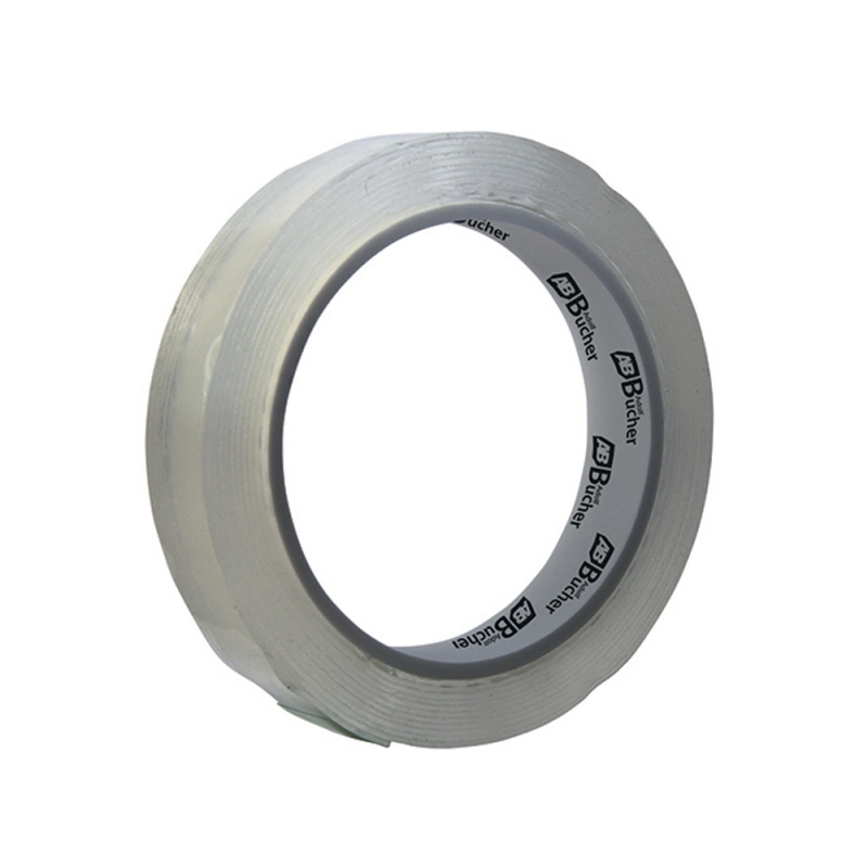 Adolf Bucher Лента акриловая двухсторонняя, прозрачная, размер 1мм. x 12мм. x 5м.