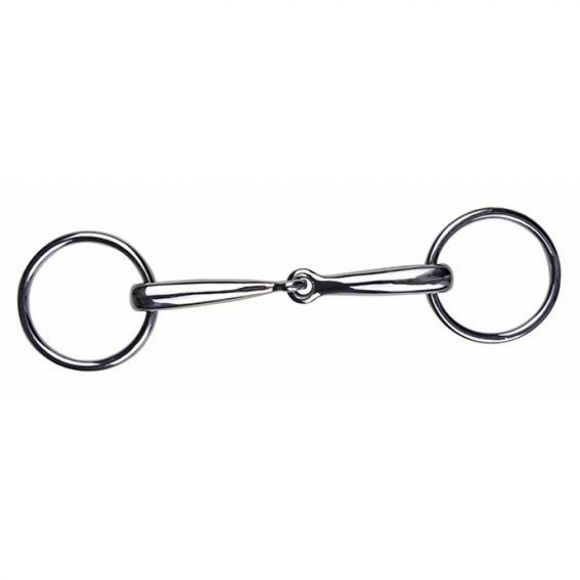 Трензель с одним сочленением. Грызло 14 мм Кольца 55мм. HKM