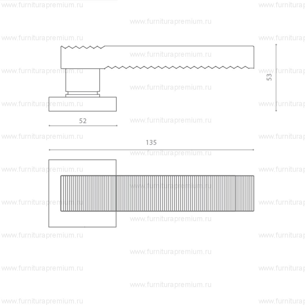 Ручка Glass Design Kos Black