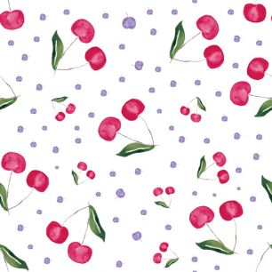 Хлопок Перкаль Сочные вишенки 25х75 limit