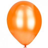 Шар (12''/30 см) Металлик, Оранжевый.