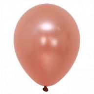 Шар (12''/30 см) Металлик, Розовое золото.