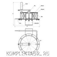 Схема барабана заземления БЗЗ 15 01