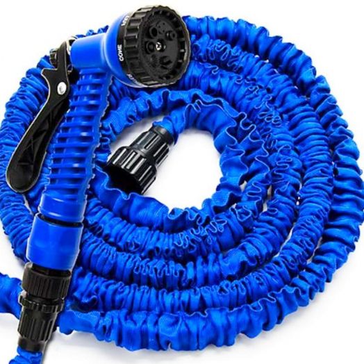 Шланг поливочный с насадкой Xhose (Икс Хоуз), 75 м, цвет синий