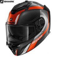 Мотошлем  Shark Spartan GT Carbon Tracker, Черно-оранжево-белый