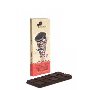 Шоколад горький сицилийский с Гранатом Ciokarrua Cioccolato Siciliano Fondente 85% e Melegrana 50 г - Италия