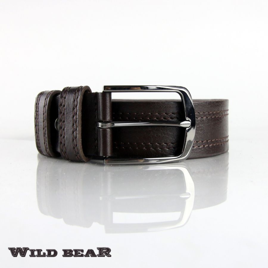 Ремень WILD BEAR RM-004m Brown (в кожаном чехле)