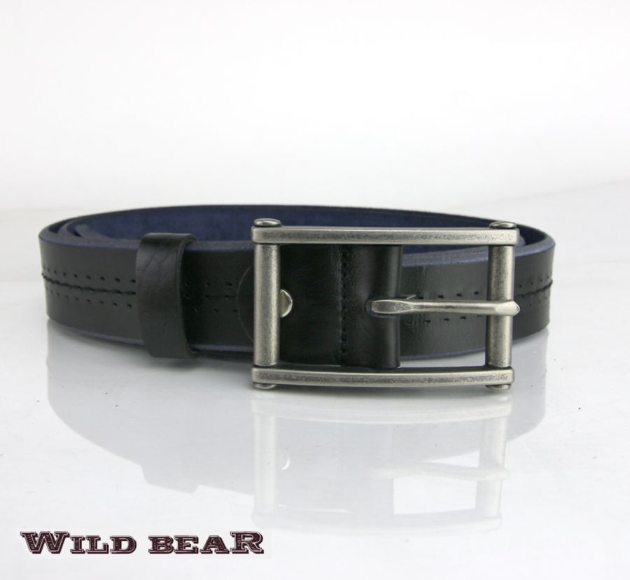 Ремень WILD BEAR RM-008f Black Premium (в деревянном футляре)