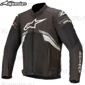 Мотокуртка Alpinestars T-GP Plus V3 Air, чёрно-бело-серая