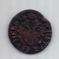 полушка 1704 г. Петр I