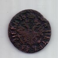 полушка 1704 г. Петр I