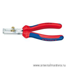 Стриппер 160 мм, d5 мм (10 мм²), пружина, хром, 2-комп ручки 11 05 160 KNIPEX KN-1105160