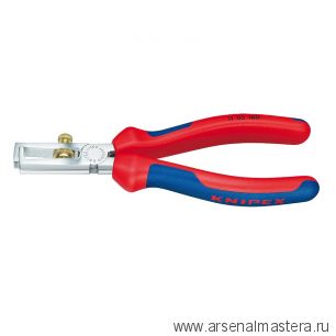 Стриппер 160 мм, d5 мм (10 мм²), пружина, хром, 2-комп ручки 11 05 160 KNIPEX KN-1105160