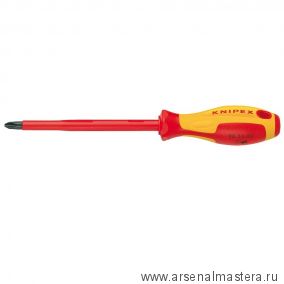 Отвёртка VDE Phillips PH1 x 80 мм, длина 187 мм, диэлектрическая KNIPEX KN-982401