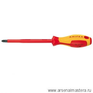 Отвёртка VDE Phillips PH1 x 80 мм, длина 187 мм, диэлектрическая KNIPEX KN-982401