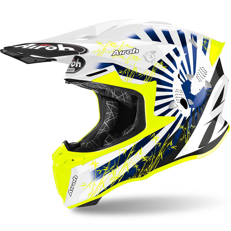 Airoh Twist 2.0 Katana Blue Gloss шлем внедорожный
