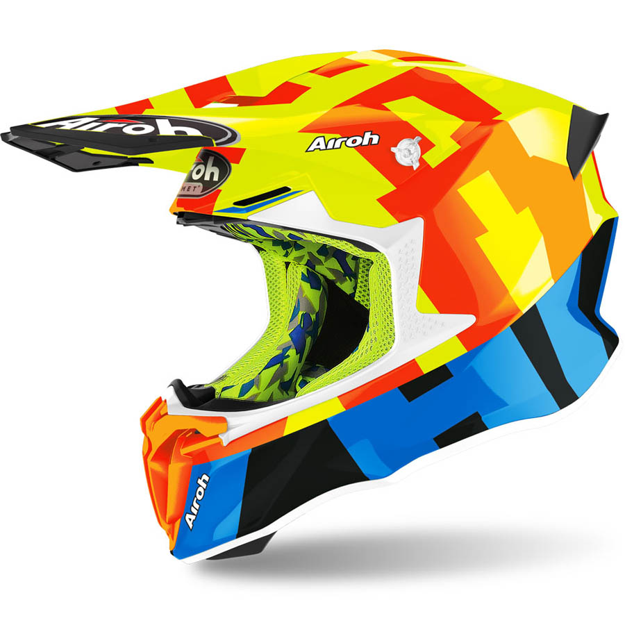 Airoh Twist 2.0 Frame Yellow Gloss шлем внедорожный