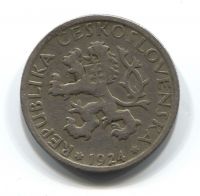 1 крона 1924 года Чехословакия