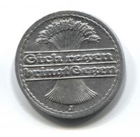 50 пфеннигов 1922 года J Германия