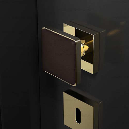 Комплект кноб Glass Design Leather