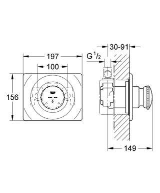 Смеситель Grohe Contromix для душа 36121000 ФОТО